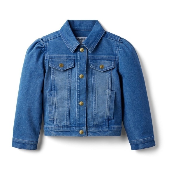 DENIM PUFF SLEEVE JACKET